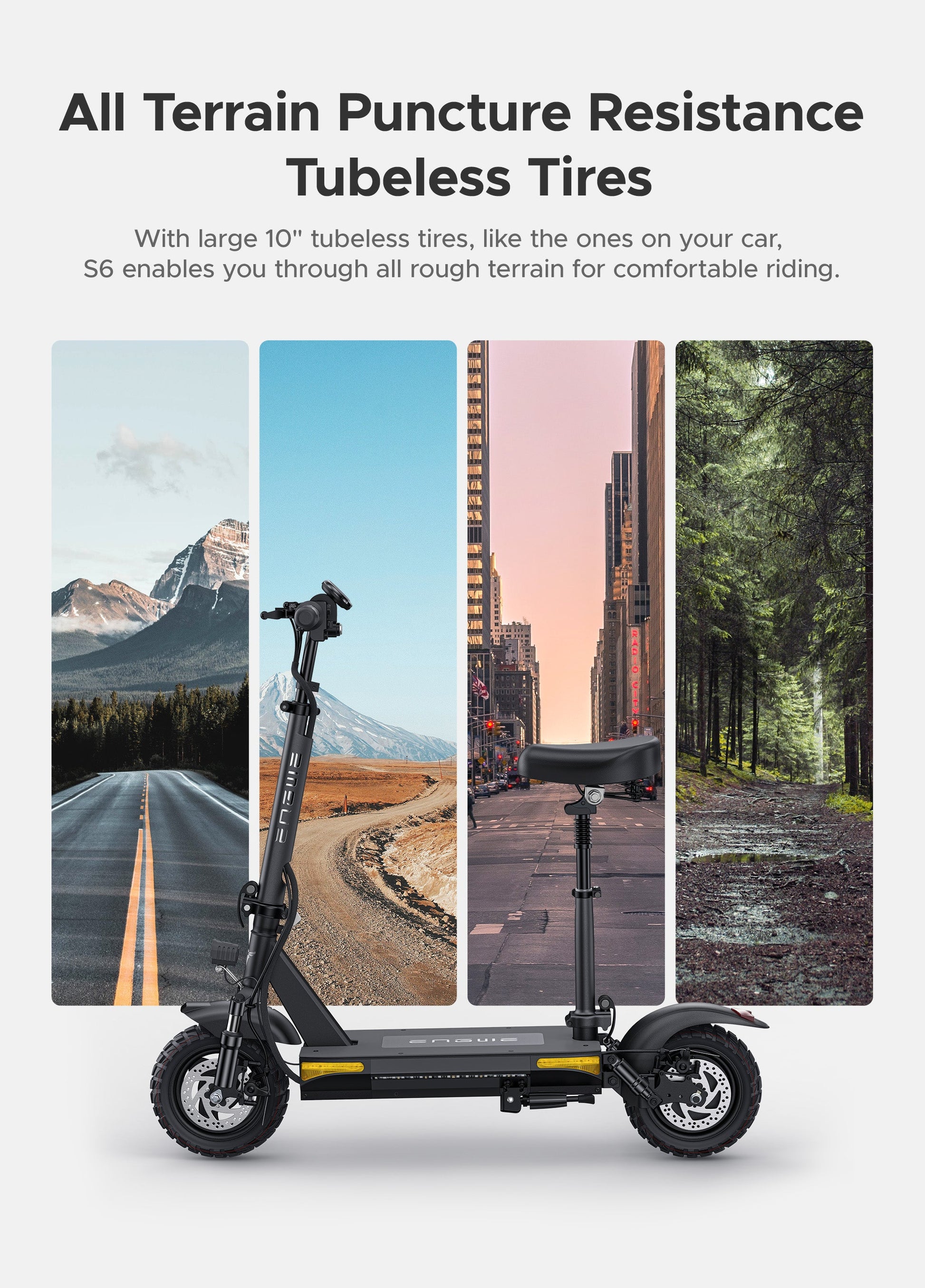 ENGWE S6 500W E-Scooter 35KM Range 48V 15.6Ah Battery - PicarlyRide