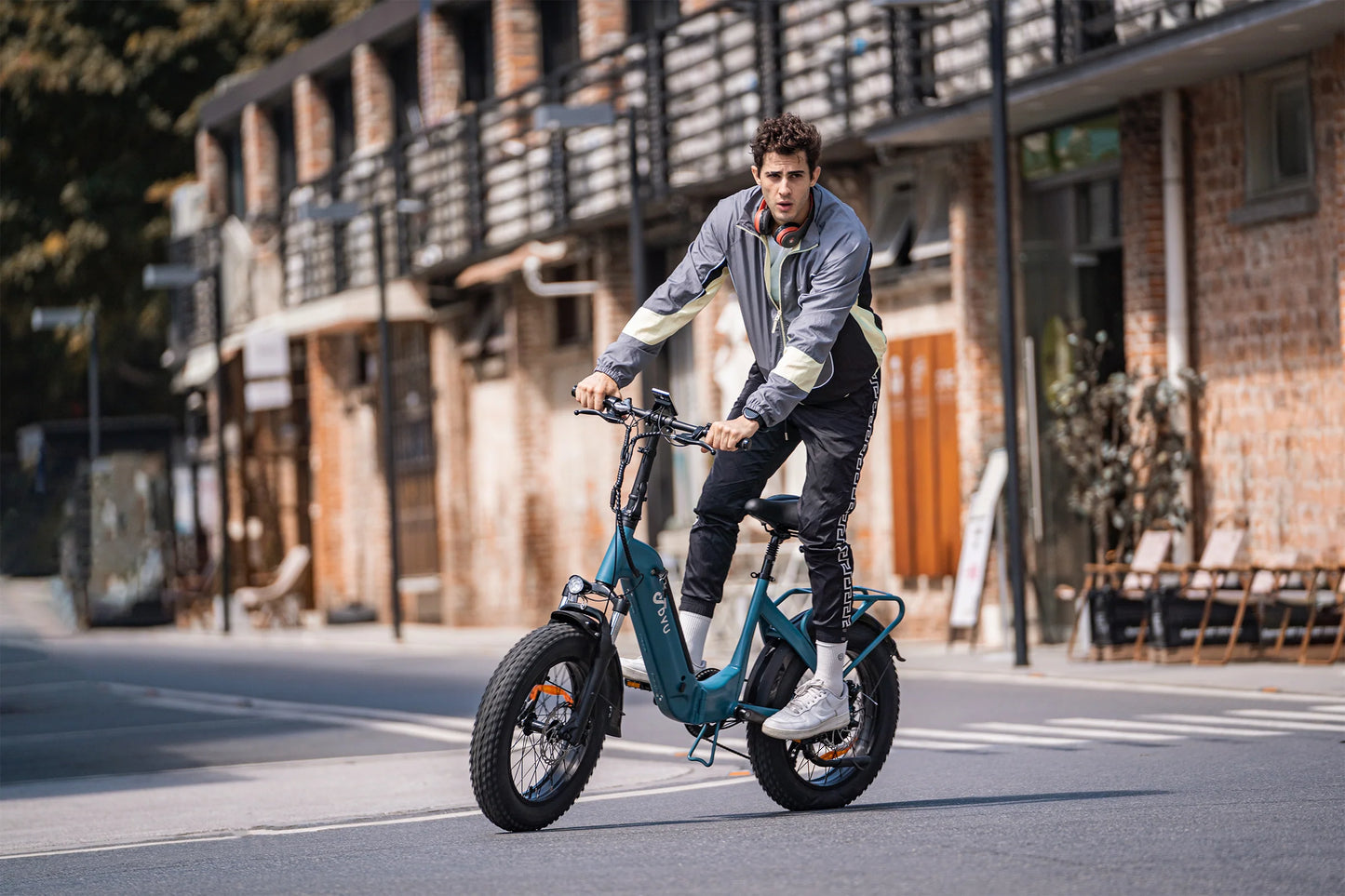 DYU FF500 500W Fat Tire Foldable Electric Bike 70KM Range 48V 14Ah Battery - PicarlyRide