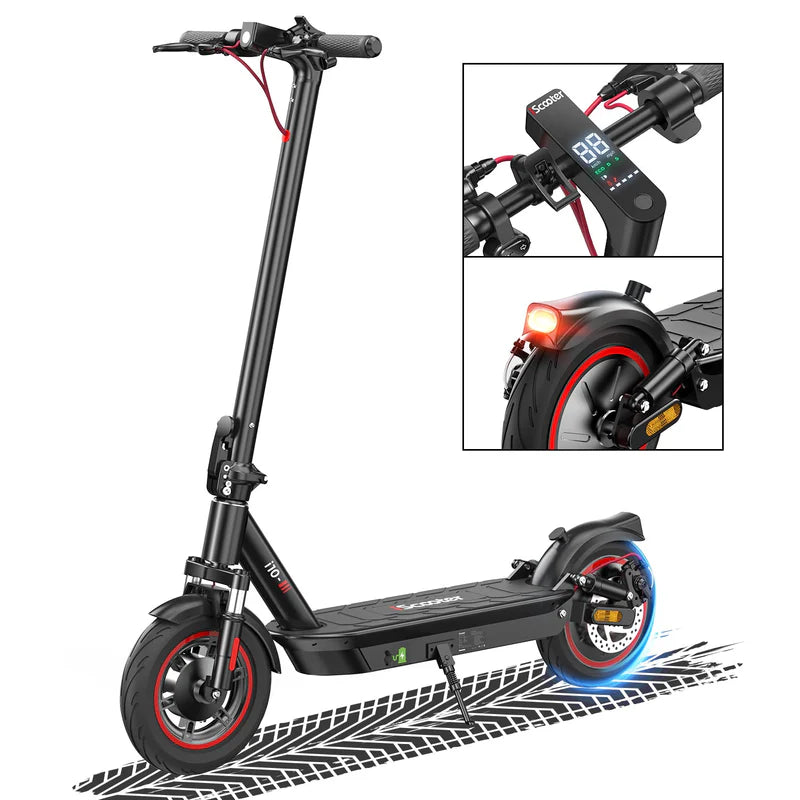 iScooter i10Max 650W City Commuter Electric Scooter 50 Miles Range 48V Battery 28 MPH Top Speed