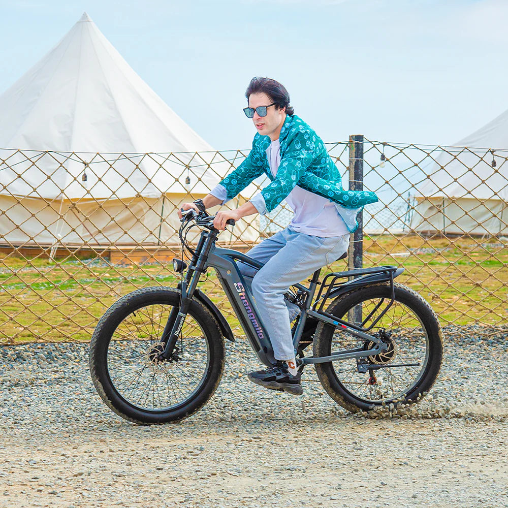 SHENGMILO MX05 1000W Motor All Terrain Electric Bike 50KM Range 48V 17.5AH Battery
