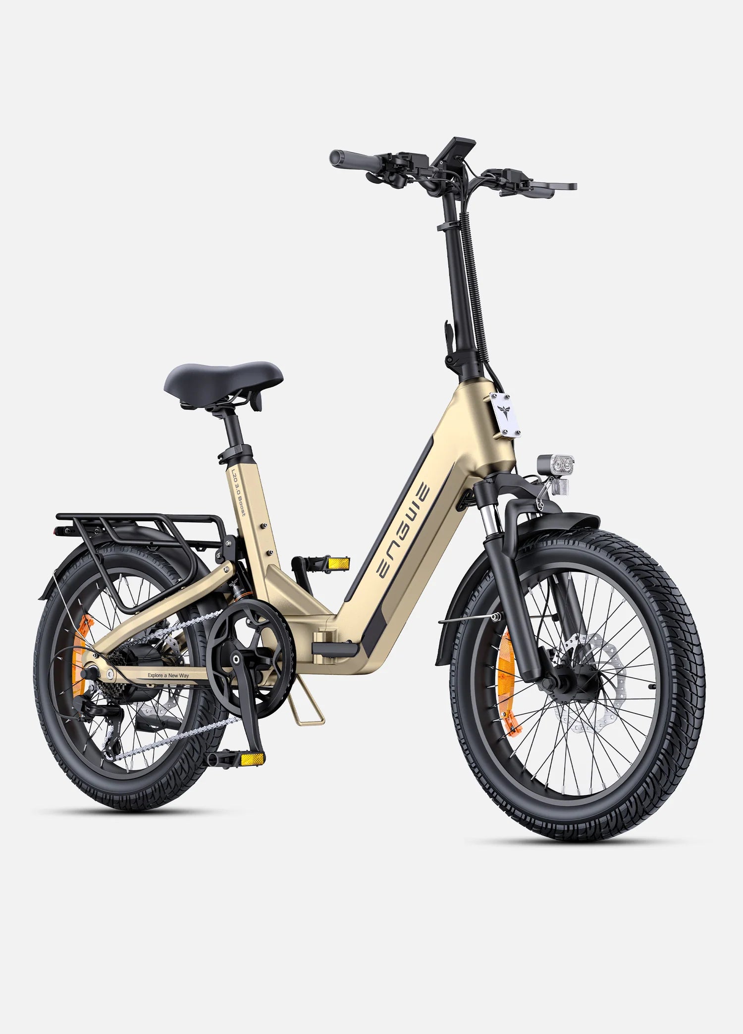Engwe L20 3.0 Boost 250W 75Nm Full Suspension Compact Electric Bike 120KM Range 48V 13.5Ah Battery - PicarlyRide