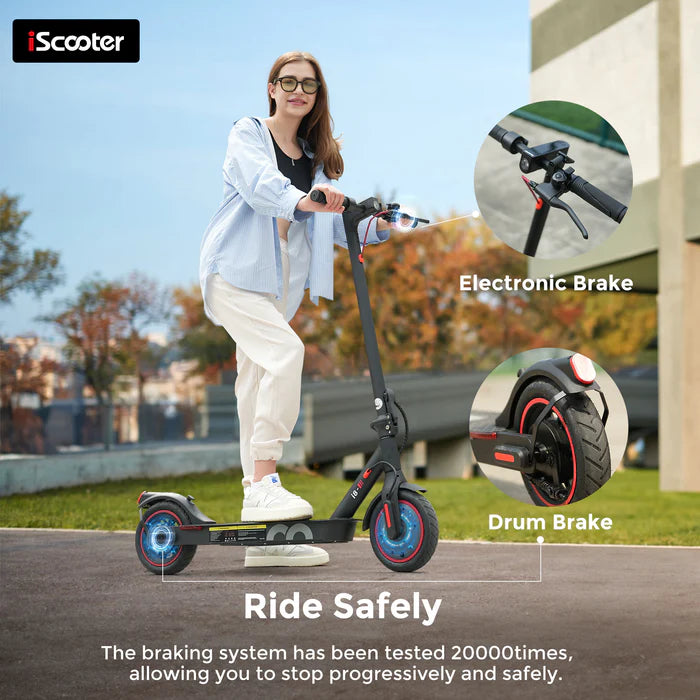 iScooter® i8 350W Electric Scooter (Adults/Teens) 12 Miles Range 36V Battery 15 MPH Top Speed - PicarlyRide