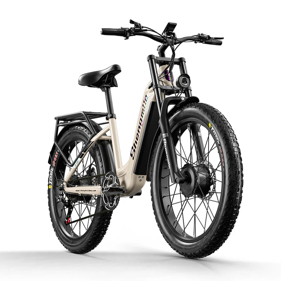 SHENGMILO  S700 2000W Dual Motor Electric Bike 50KM Range 48V 17.5AH Battery - PicarlyRide