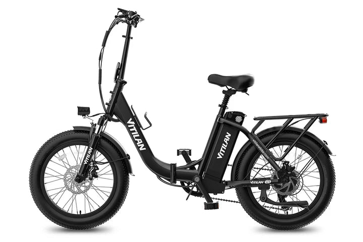 Vitilan U3 750W Fat Tire Foldable Electric Bike 45 Miles Range 48V 13Ah Battery - PicarlyRide