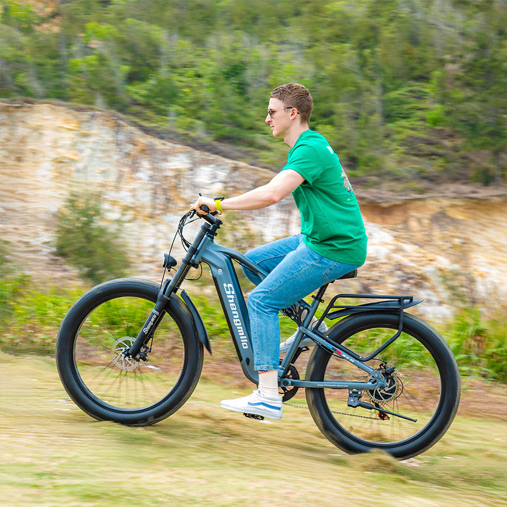SHENGMILO MX05 1000W Motor All Terrain Electric Bike 50KM Range 48V 17.5AH Battery
