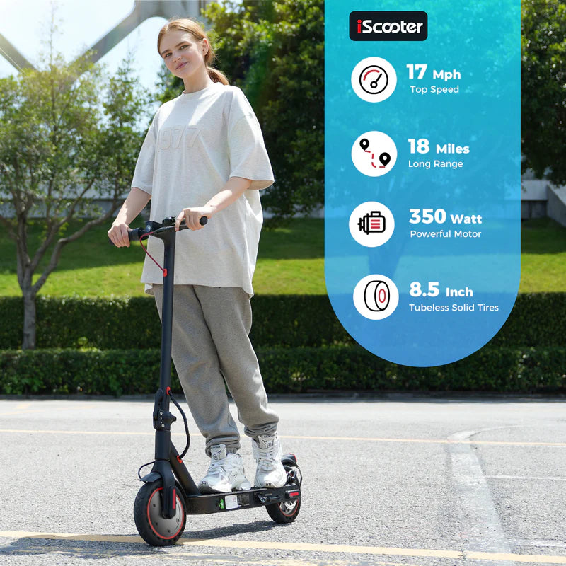 iScooter i9 350W Commuter/Foldable Electric Scooter 19 Miles Range 36V Battery - PicarlyRide