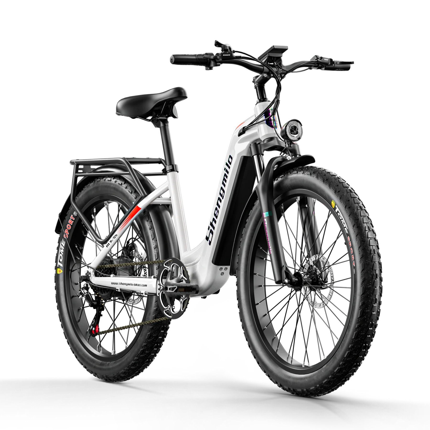 SHENGMILO  MX06 1000W Rear Hub Motor City E-Bike 50KM Range 48V 17.5AH Samsung Battery - PicarlyRide