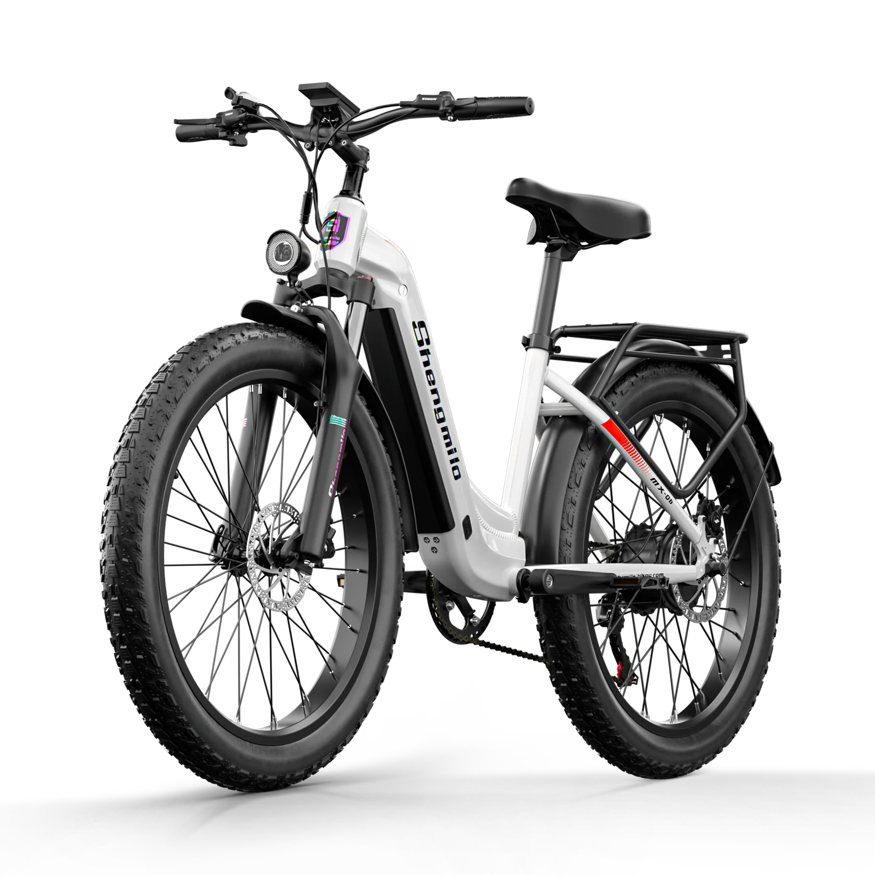 SHENGMILO  MX06 1000W Rear Hub Motor City E-Bike 50KM Range 48V 17.5AH Samsung Battery - PicarlyRide