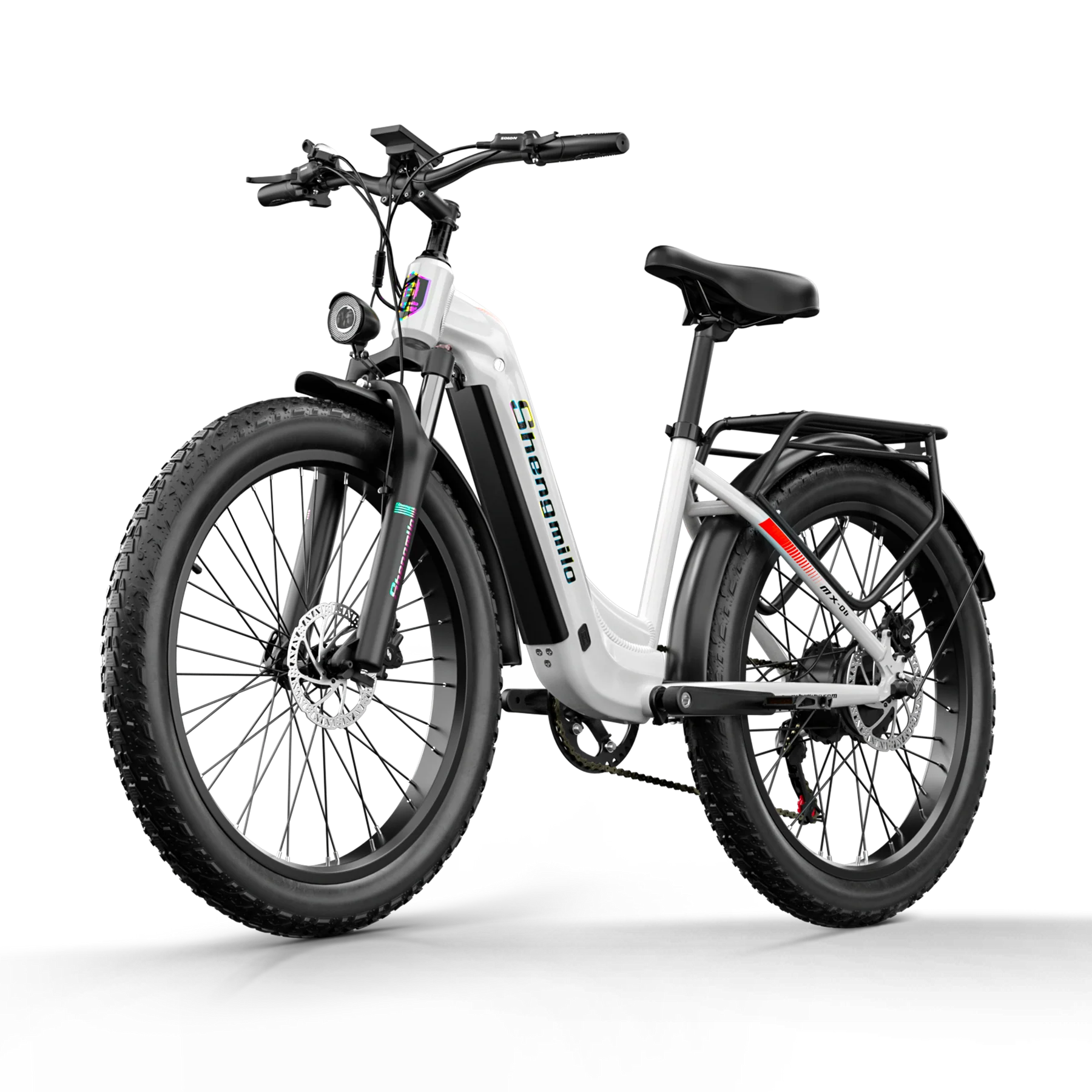SHENGMILO  MX06 1000W Rear Hub Motor City E-Bike 50KM Range 48V 17.5AH Samsung Battery - PicarlyRide