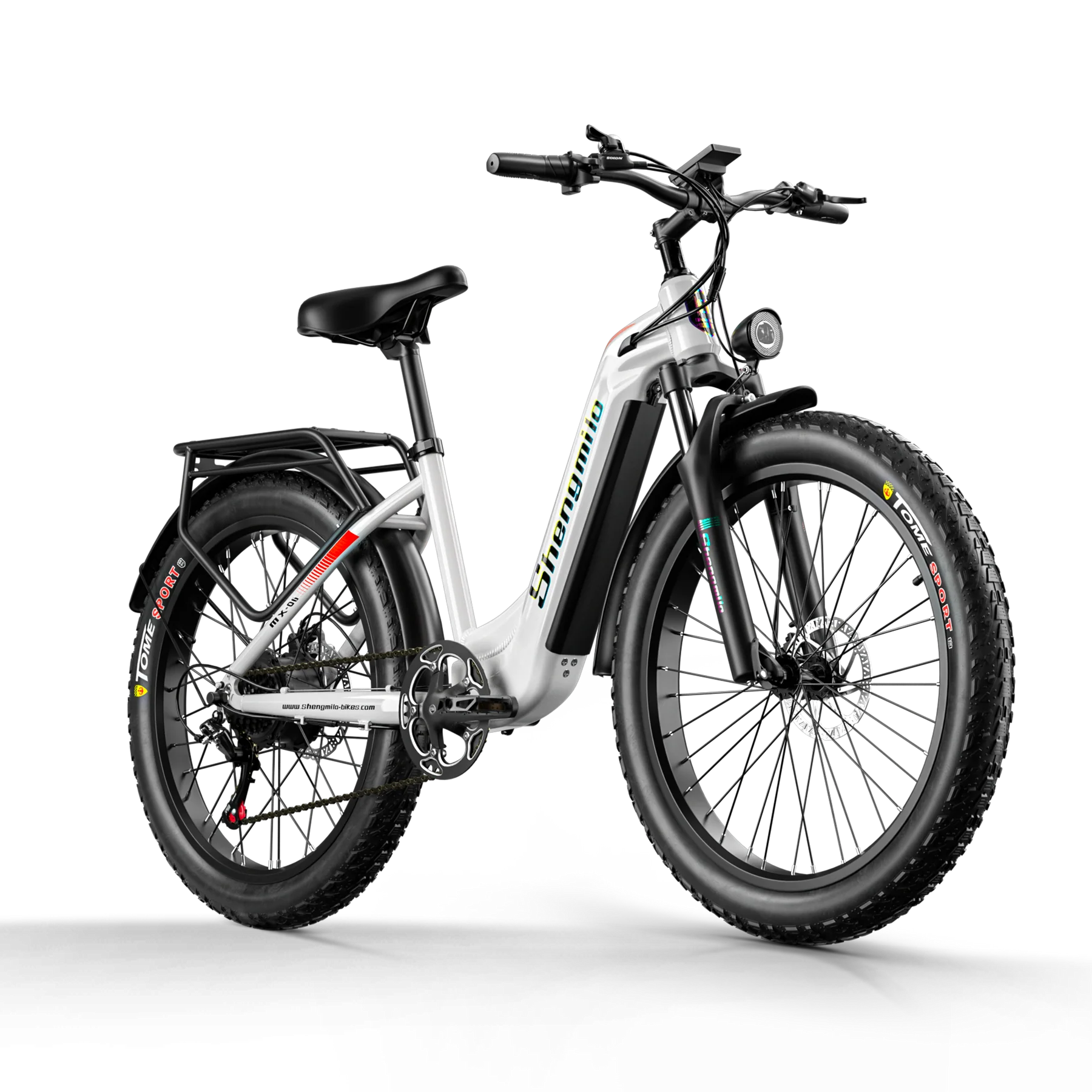 SHENGMILO  MX06 1000W Rear Hub Motor City E-Bike 50KM Range 48V 17.5AH Samsung Battery - PicarlyRide