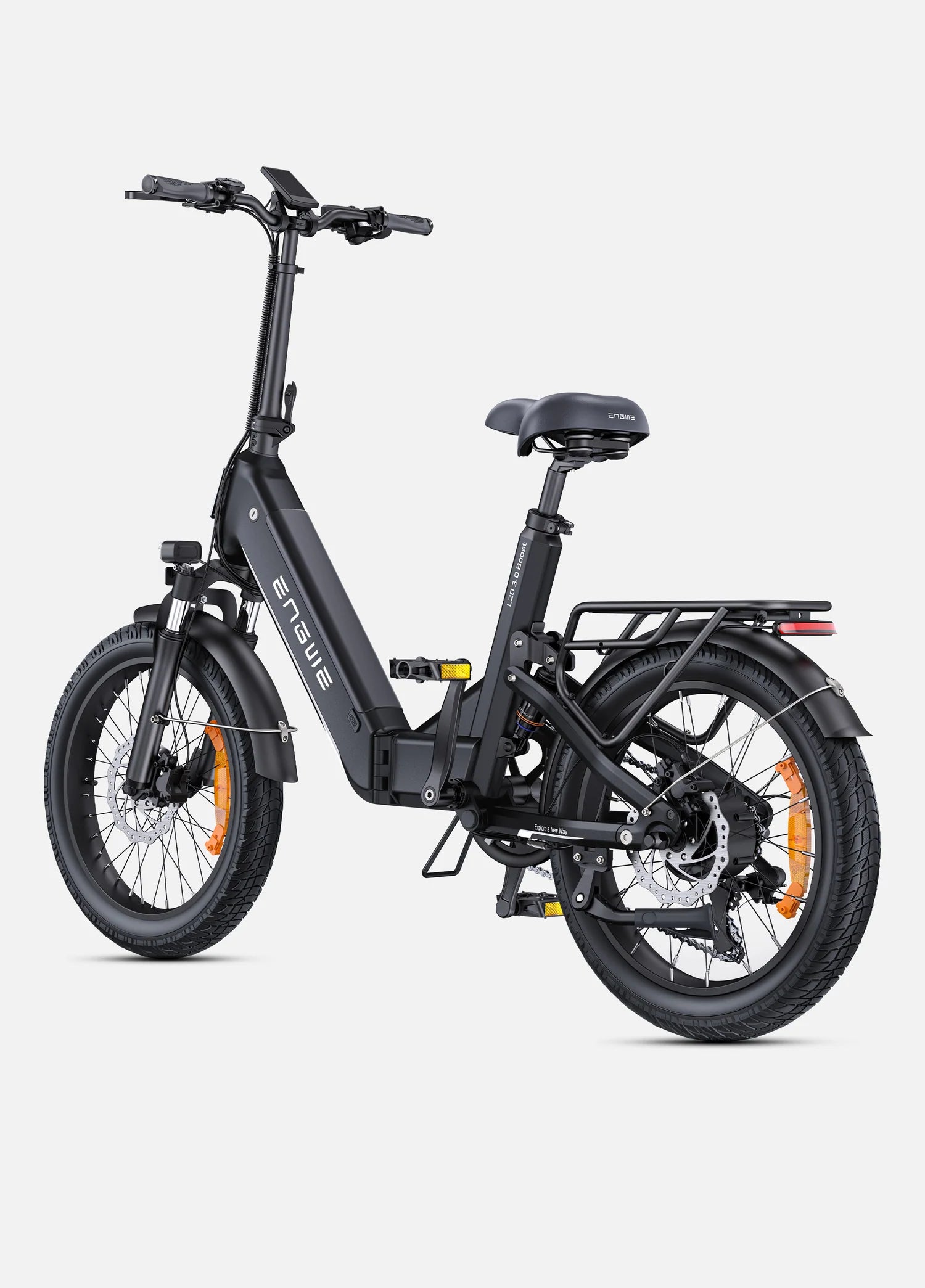 Engwe L20 3.0 Boost 250W 75Nm Full Suspension Compact Electric Bike 120KM Range 48V 13.5Ah Battery - PicarlyRide