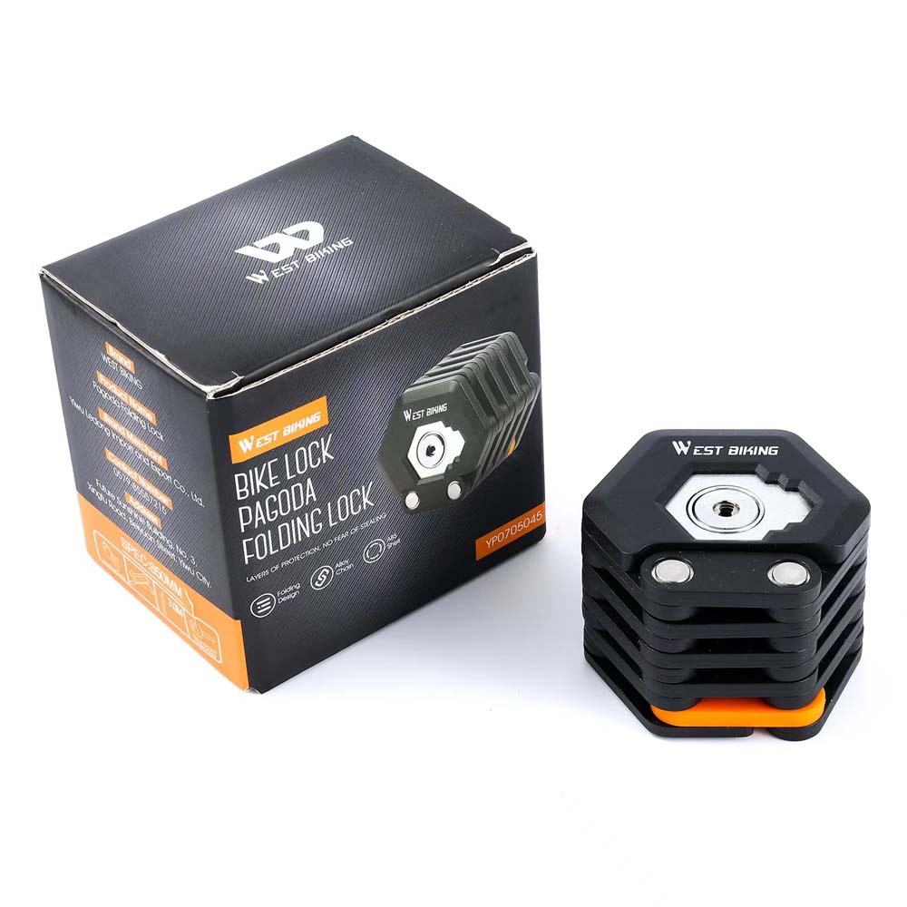 Electric bicycle anti-theft lock folding chain lock anti-theft portable anti-hydraulic shear - PicarlyRide