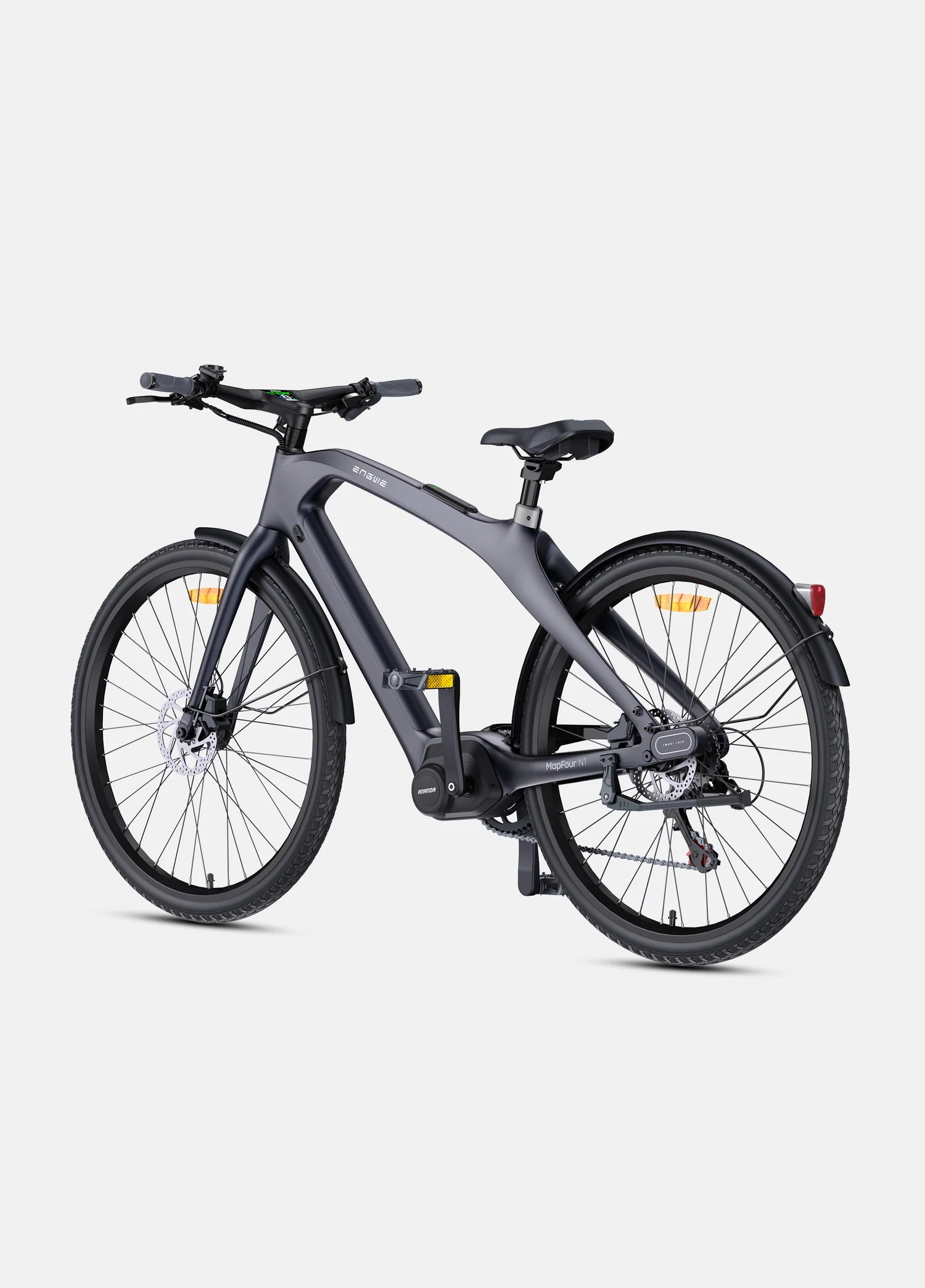 Engwe MAPFOUR N1 PRO 250W 80Nm Carbon Fiber City Electric Bike 100KM Range 36V 10Ah Battery - PicarlyRide