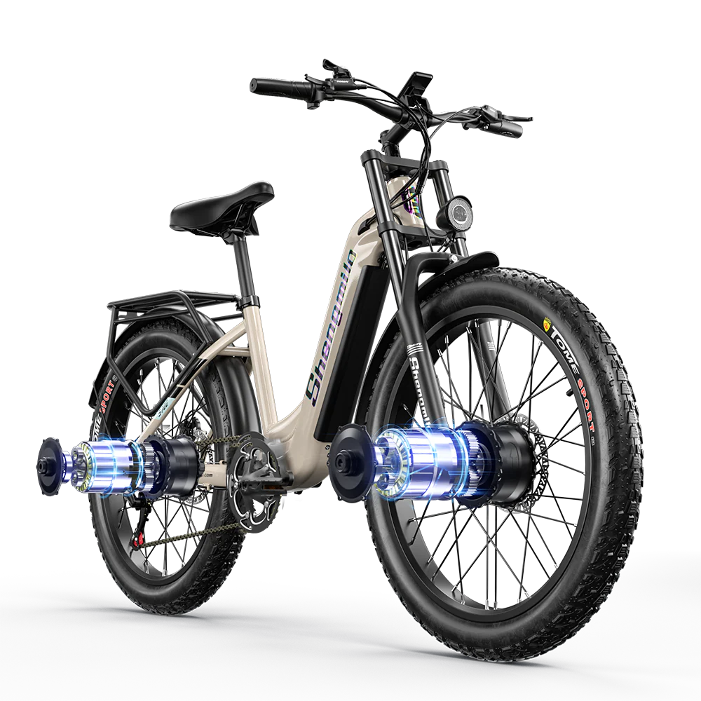 SHENGMILO  S700 2000W Dual Motor Electric Bike 50KM Range 48V 17.5AH Battery - PicarlyRide
