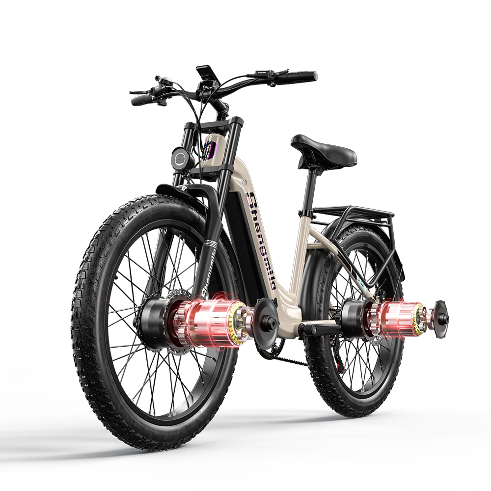 SHENGMILO  S700 2000W Dual Motor Electric Bike 50KM Range 48V 17.5AH Battery - PicarlyRide