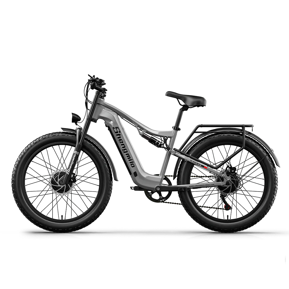 SHENGMILO  S600 2000W Dual Motor Electric Bike 50KM Range 48V 17.5AH Samsung Battery - PicarlyRide