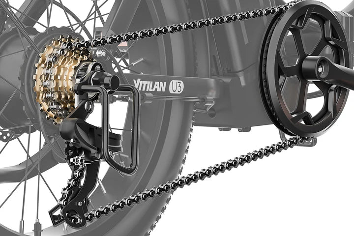 Vitilan U3 750W Fat Tire Foldable Electric Bike 45 Miles Range 48V 13Ah Battery - PicarlyRide