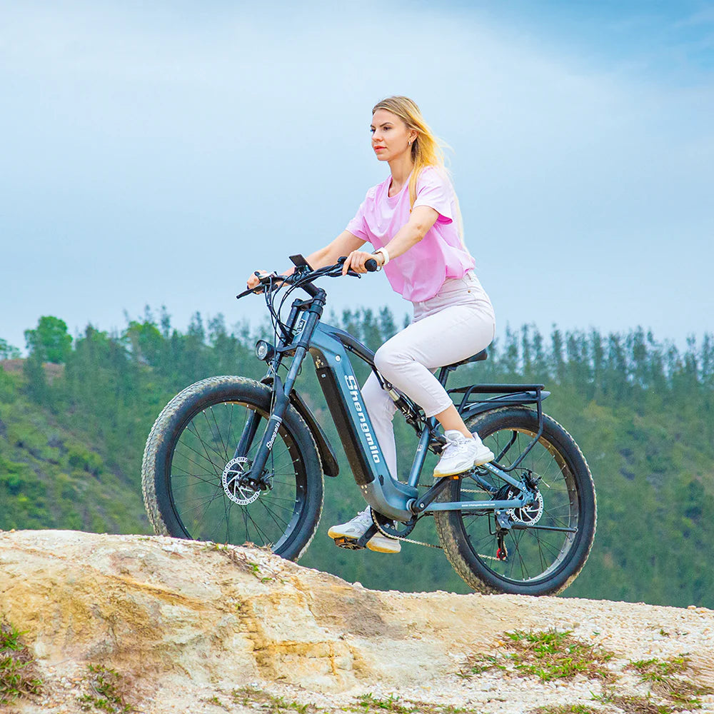 SHENGMILO MX05 1000W Motor All Terrain Electric Bike 50KM Range 48V 17.5AH Battery