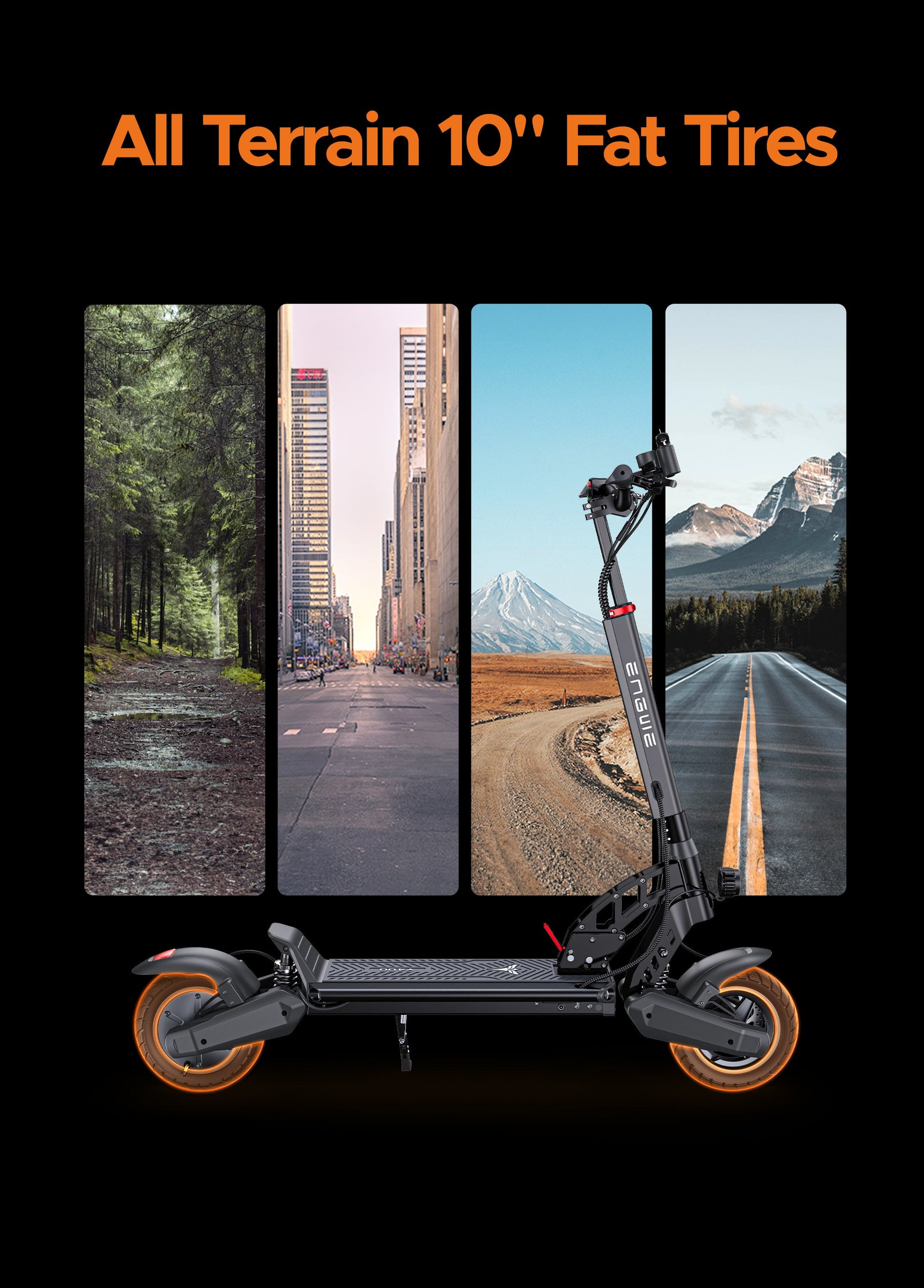 ENGWE Y400 750W E-Scooter 40km Range 48V 10.4Ah Battery - PicarlyRide