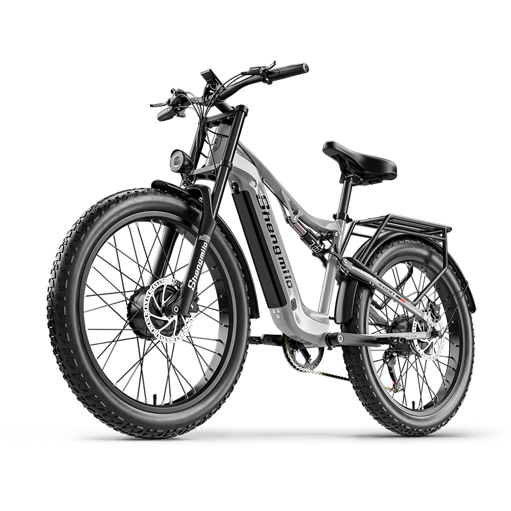 SHENGMILO  S600 2000W Dual Motor Electric Bike 50KM Range 48V 17.5AH Samsung Battery - PicarlyRide