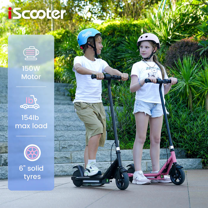 iScooter® iK3 150W Kids Electric Scooter (Ages 6-14) 9 KM Range 18V Battery 10 MPH Top Speed - PicarlyRide