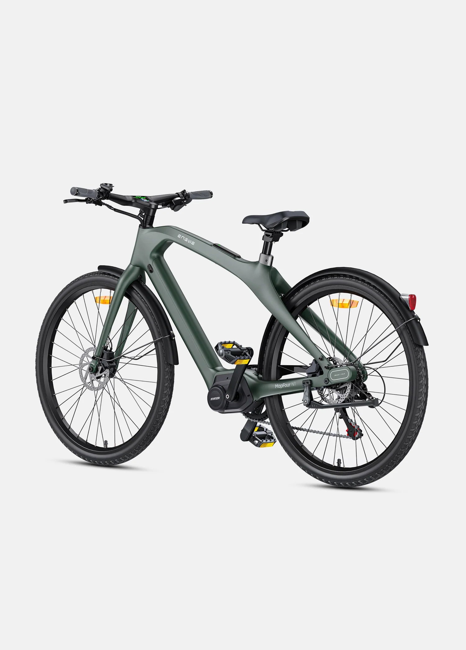 Engwe MAPFOUR N1 PRO 250W 80Nm Carbon Fiber City Electric Bike 100KM Range 36V 10Ah Battery - PicarlyRide