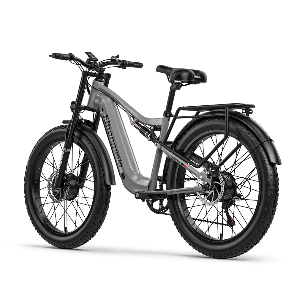 SHENGMILO  S600 2000W Dual Motor Electric Bike 50KM Range 48V 17.5AH Samsung Battery - PicarlyRide