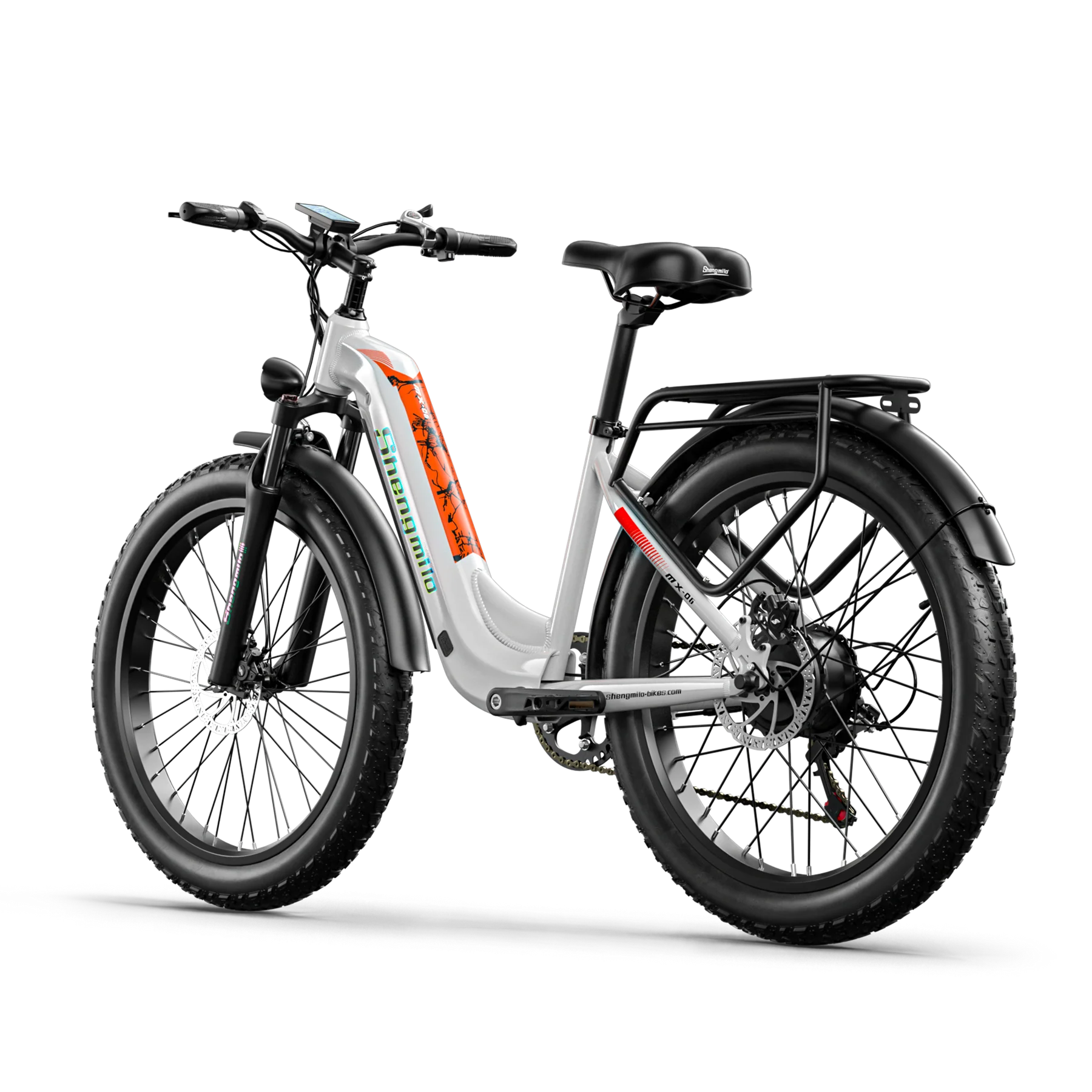 SHENGMILO  MX06 1000W Rear Hub Motor City E-Bike 50KM Range 48V 17.5AH Samsung Battery - PicarlyRide