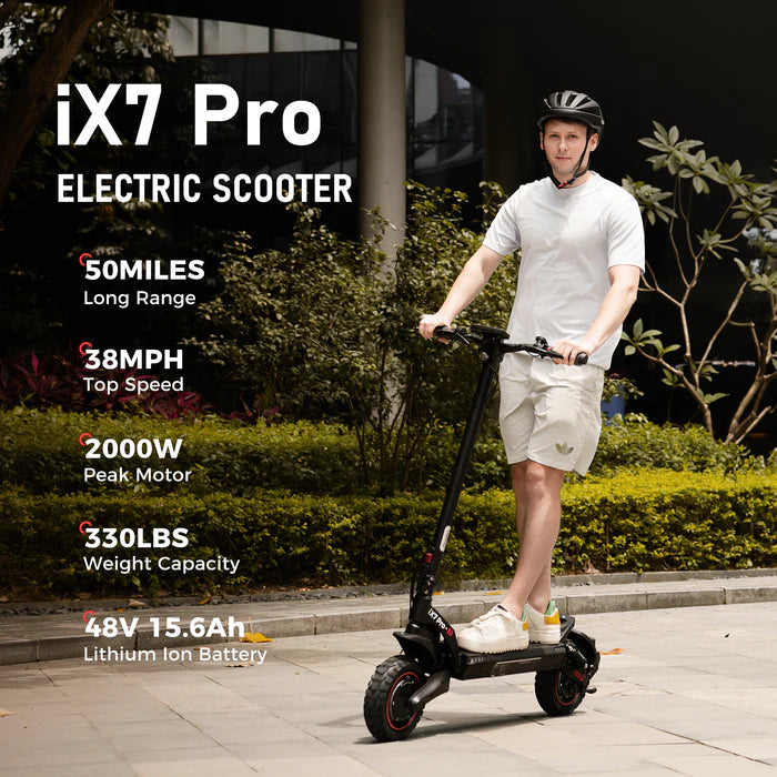 iScooter® iX7 Pro 2000W Off Road Electric Scooter 50 Miles Range 60V Battery 38 MPH Top Speed