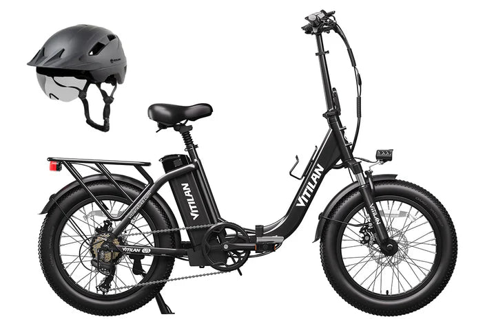 Vitilan U3 750W Fat Tire Foldable Electric Bike 45 Miles Range 48V 13Ah Battery - PicarlyRide
