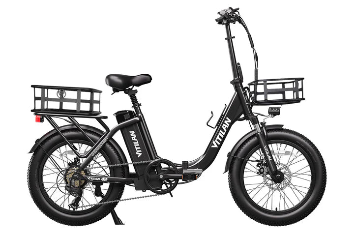 Vitilan U3 750W Fat Tire Foldable Electric Bike 45 Miles Range 48V 13Ah Battery - PicarlyRide