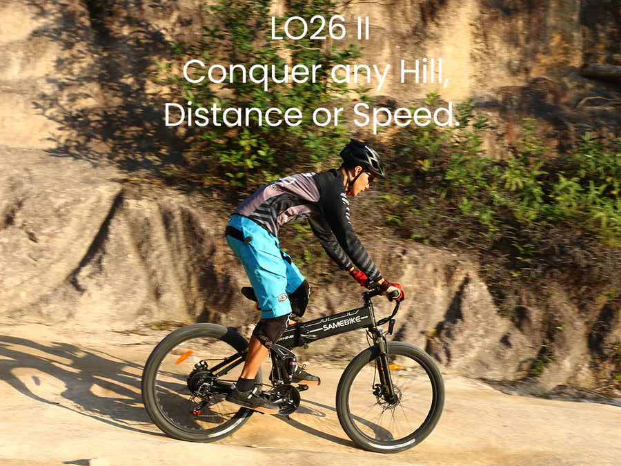 Elektrisches Mountainbike SAMEBIKE LO26-II 900W, 100 km Reichweite, klappbar