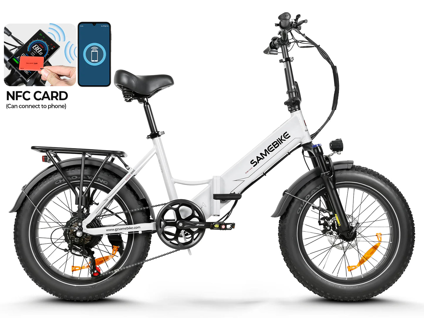 SAMEBIKE LOTDM200-II Elektrisches Klappfahrrad mit 750W Motor und 40 km/h Höchstgeschwindigkeit