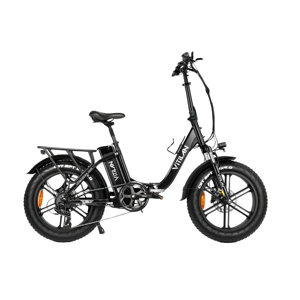 Vitilan U7 750W Motor Step-thru Foldable Fat Tire Electric Bike 40–65 Miles Range 48V 20Ah Battery Class 3 Speed