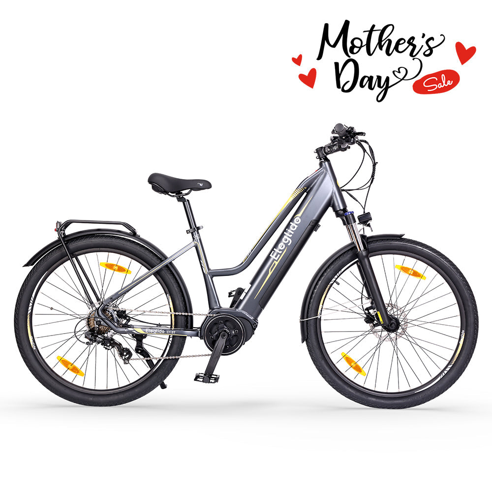 Eleglide C1 ST 432W Mid-Drive Trekking Bike 150 KM Range 36V 14.5Ah Battery - PicarlyRide