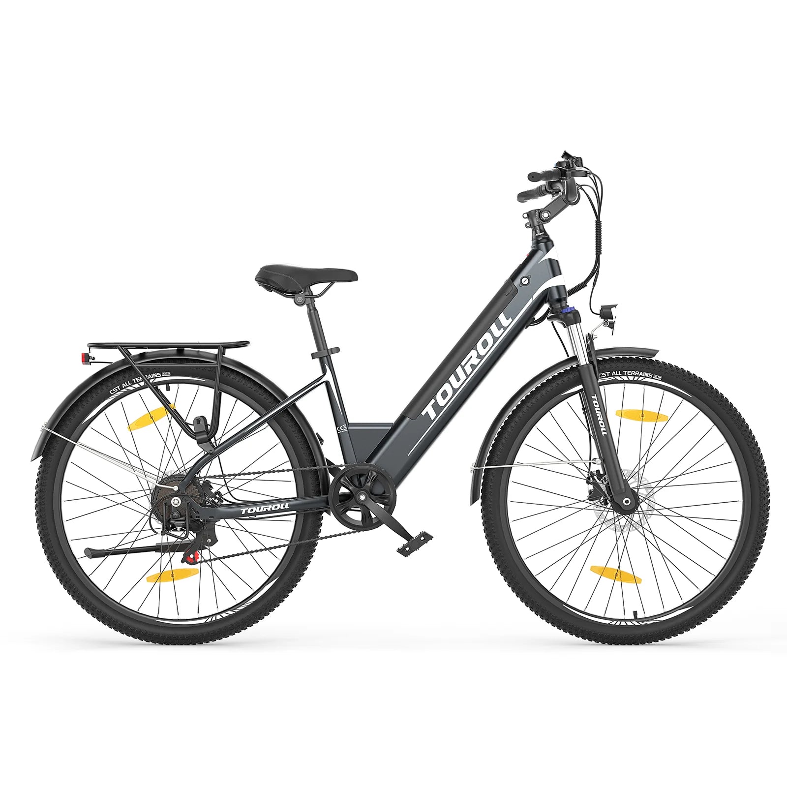 Touroll J1 ST 250W Trekking Electric Bike 100 KM Range 36V Battery 25 KM/H Top Speed - PicarlyRide