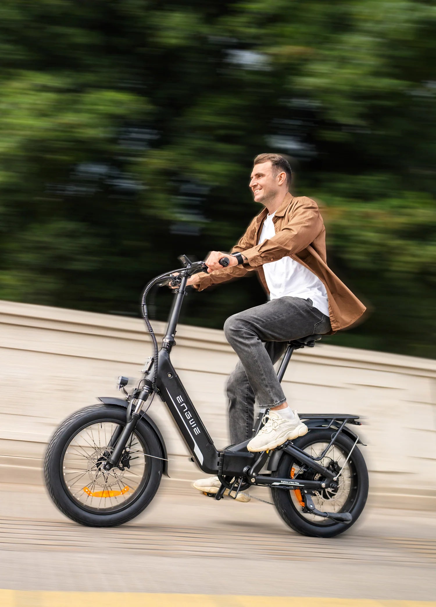 Engwe L20 3.0 Boost 250W 75Nm Full Suspension Compact Electric Bike 120KM Range 48V 13.5Ah Battery - PicarlyRide