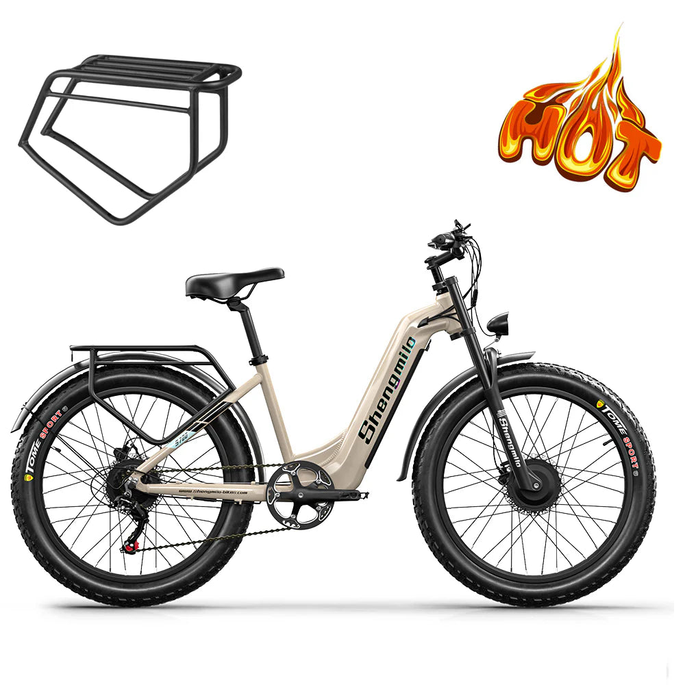 SHENGMILO  S700 2000W Dual Motor Electric Bike 50KM Range 48V 17.5AH Battery - PicarlyRide