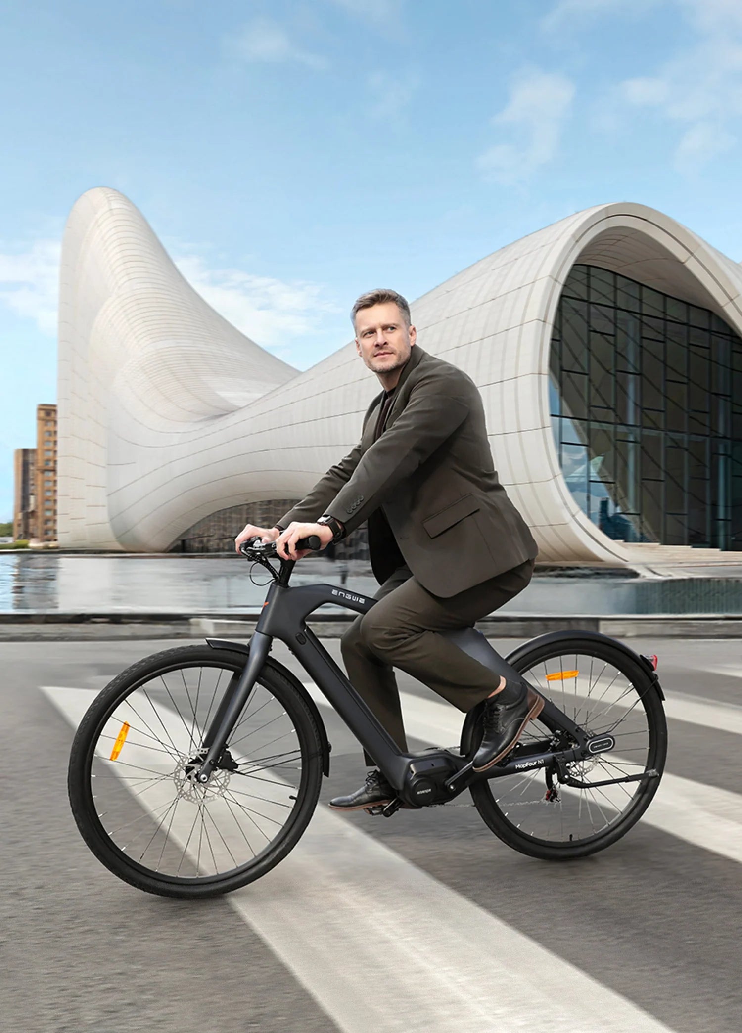 Engwe MAPFOUR N1 PRO 250W 80Nm Carbon Fiber City Electric Bike 100KM Range 36V 10Ah Battery - PicarlyRide