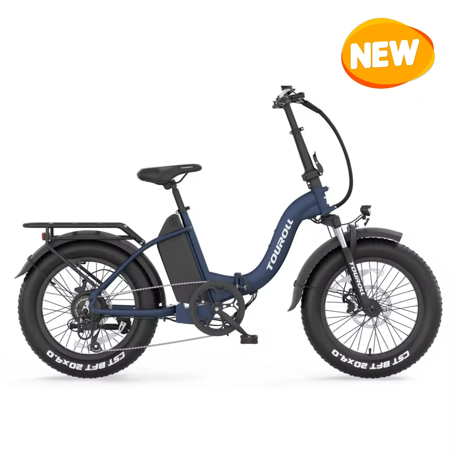 Touroll S2 650W Folding Fat Tire Electric Bike 150 KM Range 48V Battery 25 KM/H Top Speed - PicarlyRide