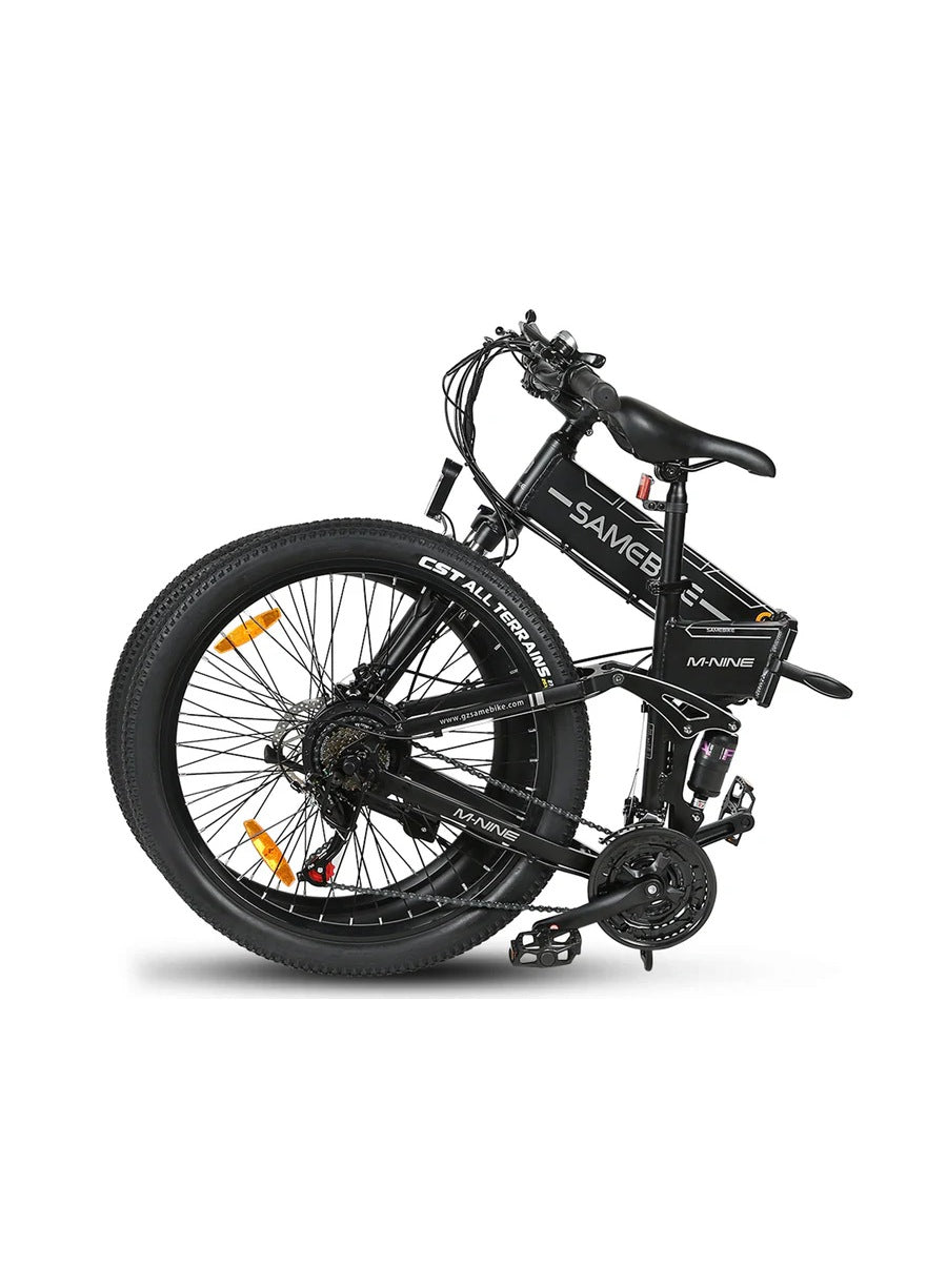 Bicicleta eléctrica de montaña plegable SAMEBIKE LO26-II 900W con batería 48V 14Ah y frenos hidráulicos
