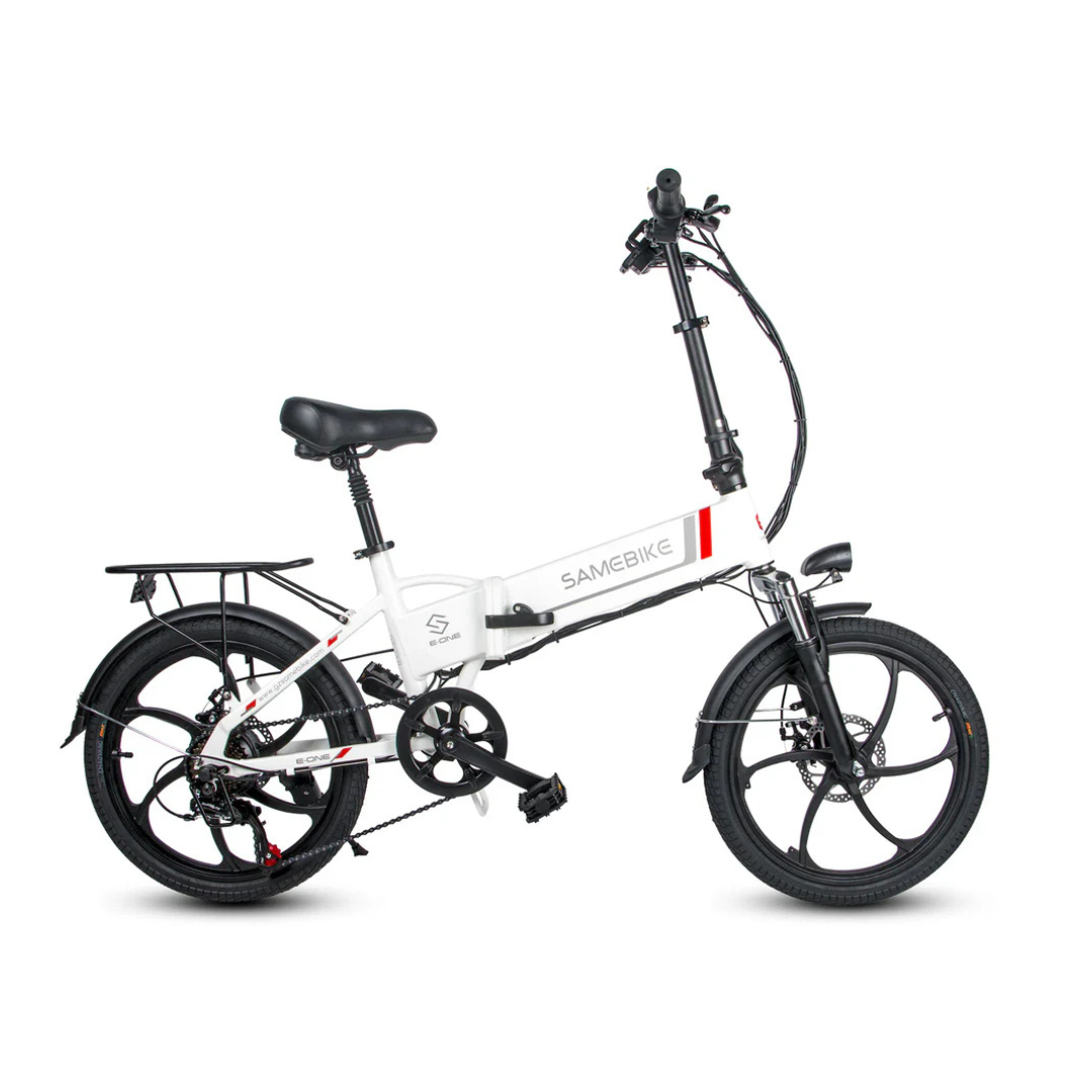 SAMEBIKE 20LVXD30 250W Motor Electric Folding Bike 60km Range 48V 10Ah Battery 25km/h Speed Seat Suspension - PicarlyRide