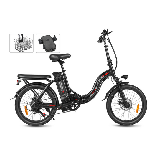 SAMEBIKE CY20 350W faltbares Pendler-E-Bike mit 36V Akku und Vorderfederung