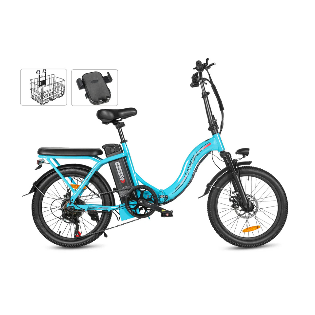 Komfortables Klapp-E-Bike SAMEBIKE CY20 350W, Reichweite 60 km