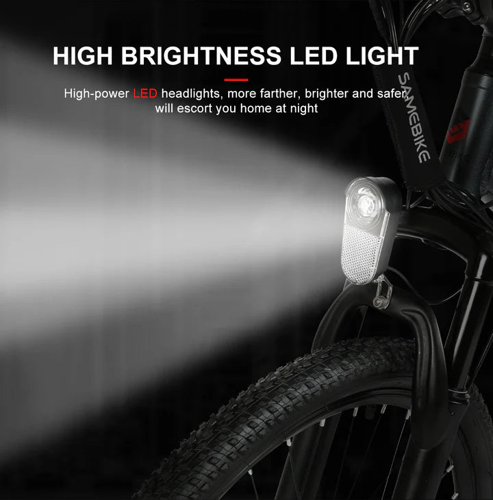 SAMEBIKE SY26-II 500W Motor Mountain Electric Bike 70KM Range 36V 13Ah Battery 32KM/H Max Speed Dual Suspension - PicarlyRide