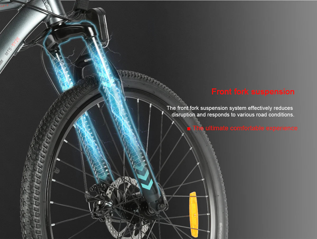SAMEBIKE SY26-II 500W Motor Mountain Electric Bike 70KM Range 36V 13Ah Battery 32KM/H Max Speed Dual Suspension - PicarlyRide