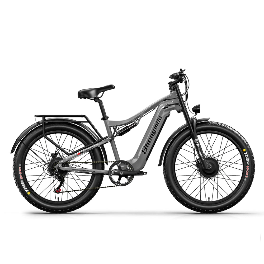 SHENGMILO  S600 2000W Dual Motor Electric Bike 50KM Range 48V 17.5AH Samsung Battery - PicarlyRide