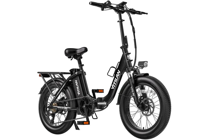 Vitilan U3 750W Fat Tire Foldable Electric Bike 45 Miles Range 48V 13Ah Battery - PicarlyRide