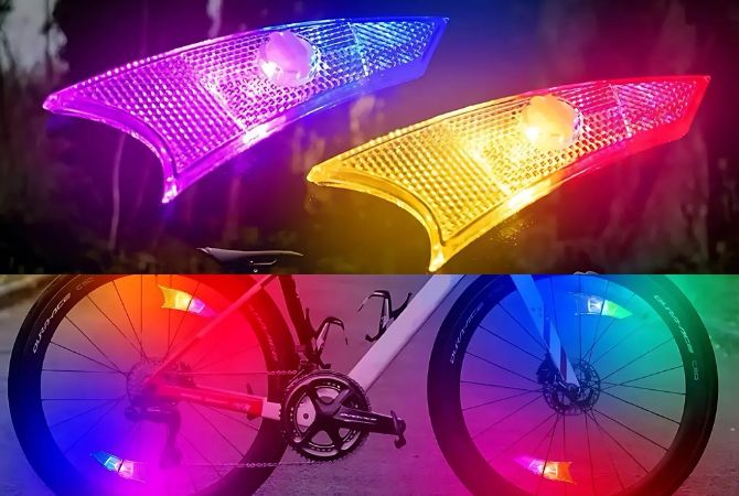 4pcs LED Bike Wheel Lights Colorful Bicycle Spoke Lights - PicarlyRide
