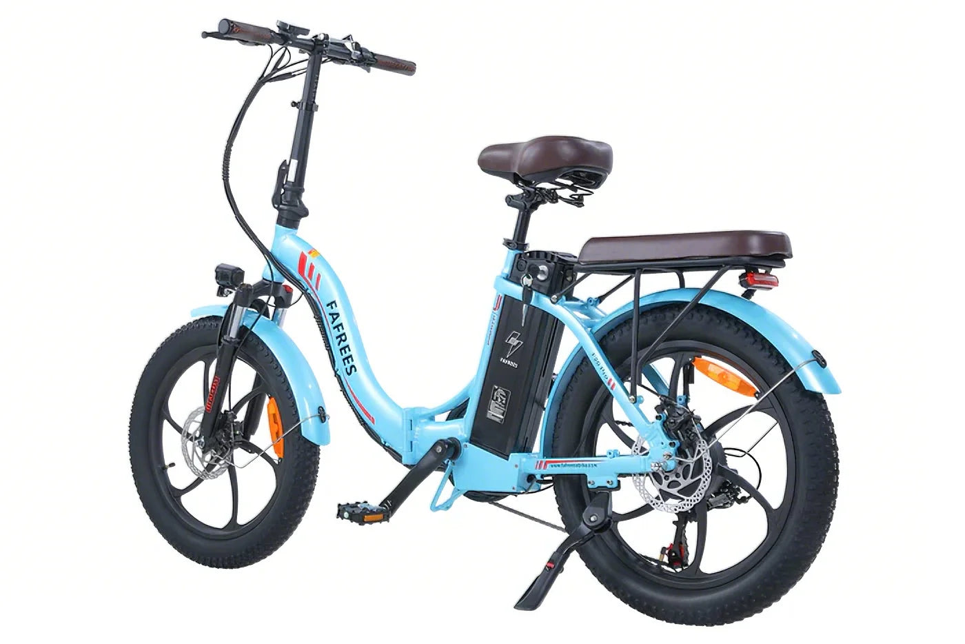 Fafrees F20 Pro 250W Motor Electric Step-Through Folding Bike 90km Range 36V 18Ah Battery 25km/h Speed - PicarlyRide